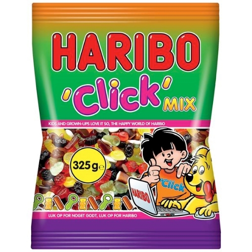 Haribo Click Mix 325 g. ‖ Slik til hele familien Slikposen.dk