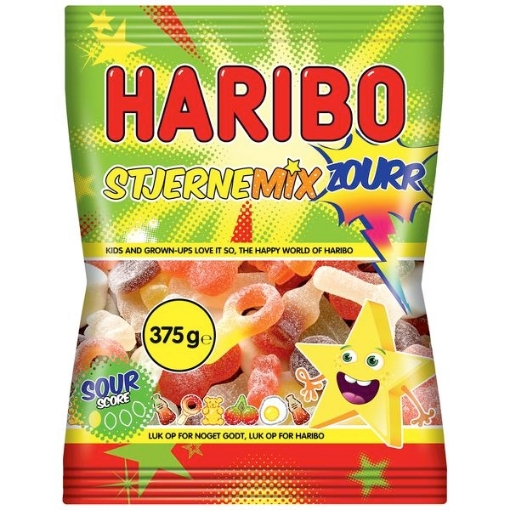 Haribo Stjerne Mix Sur g. Slik til familien - Slikposen.dk