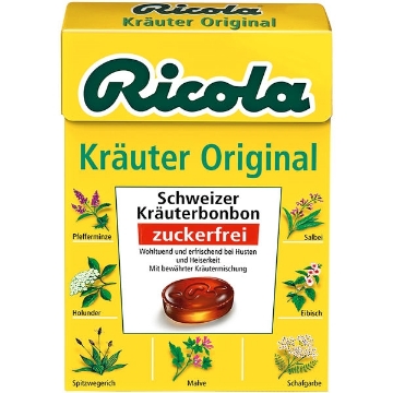 Billede af Ricola Urter Originaal/uden sukker 50 g.