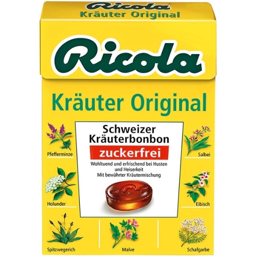 Billede af Ricola Urter Originaal/uden sukker 50 g.