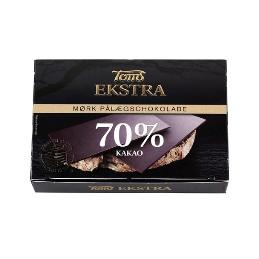 Toms Ekstra 70% Paalaegchokolade 120 g. ‖ Slik til hele -