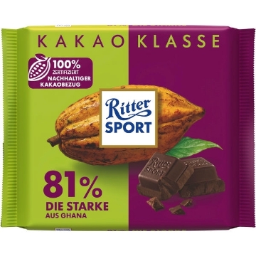 Billede af Ritter Sport Kakao  81%  100 g.