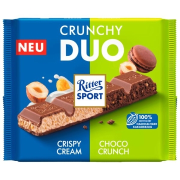 Billede af Ritter Sport Crunchy Duo 218 g. MHT: 06-12-2024