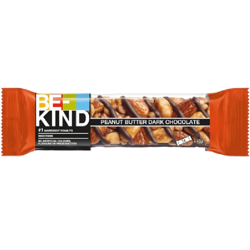 Billede af Be-Kind Peanut Butter & Mørk Chokolade 12 x 40 g.