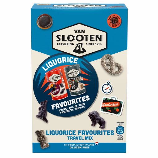 Billede af Van Slooten Travel Mix Liquorice 900 g.