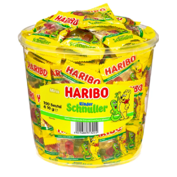 Billede af Haribo Vingummi Sutter 100 x 10 g.