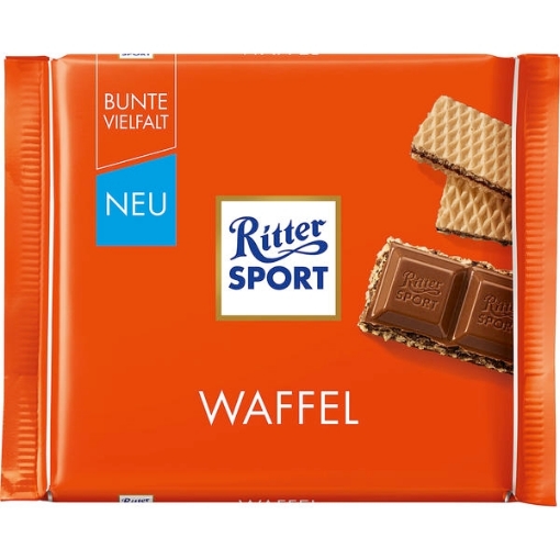 Billede af Ritter Sport Vaffel 100 g. MHT 13-09-2024