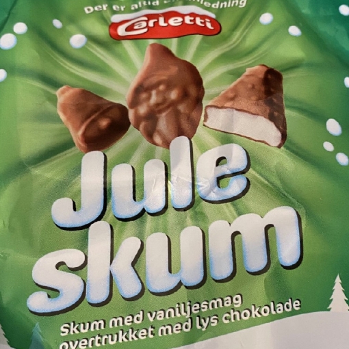 Billede af Carletti Juleskum Vanilije/Lys Chokolade 130 g.