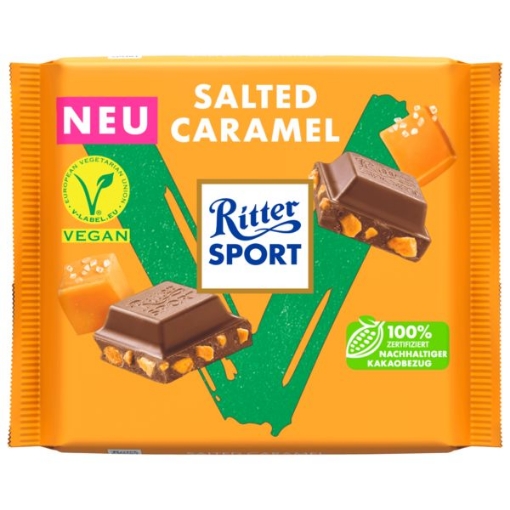 Billede af Ritter Sport Vegan Salted Caramel100 g.