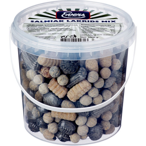 Billede af Evers Salmiak Lakrids Mix 1000 g.